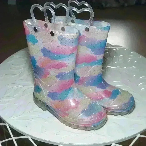 Magellan Colorful Glitter Rainboots - Picture 1 of 5